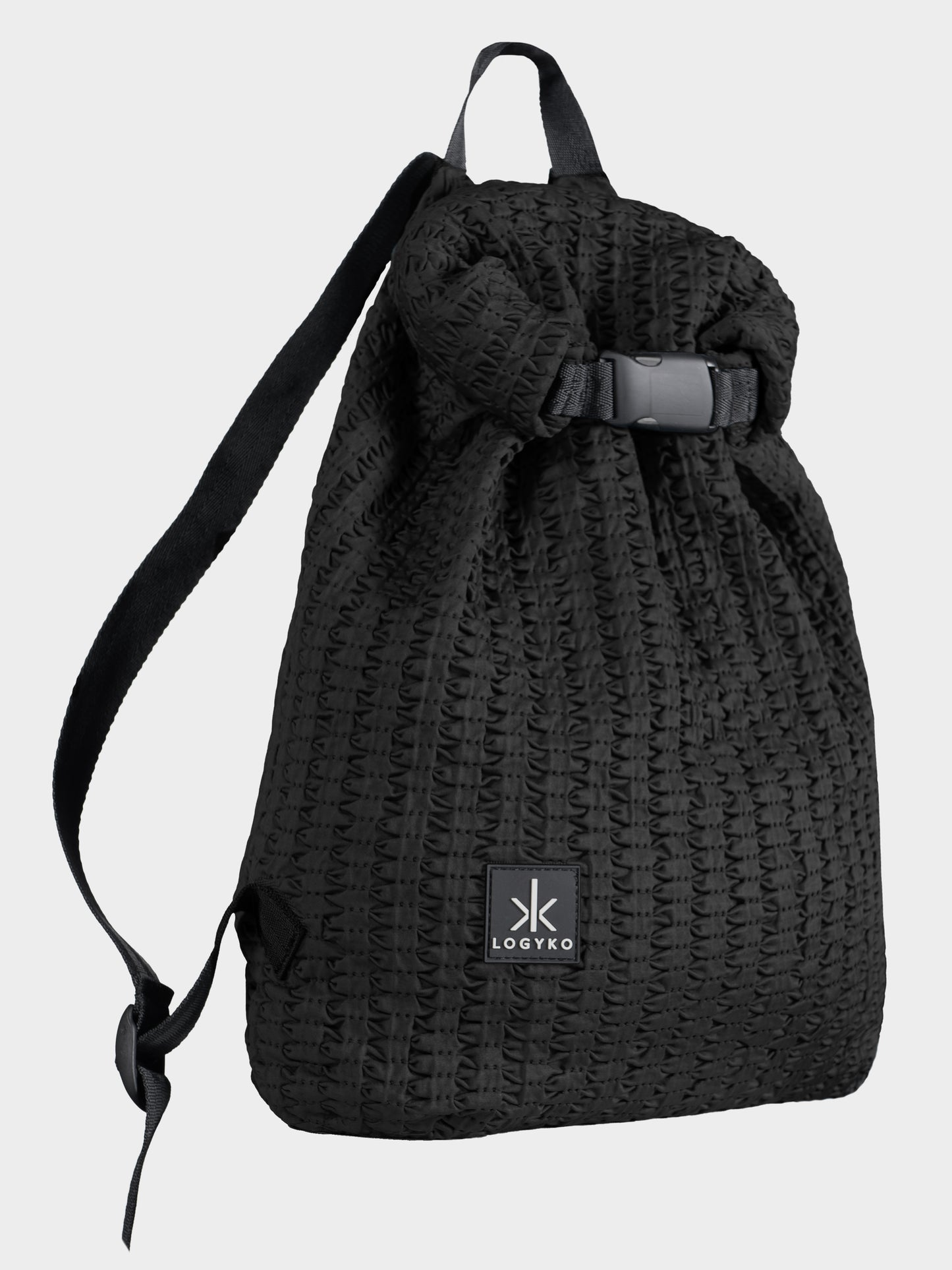 Zaino Helium di LOGYKO color nero visto di lato