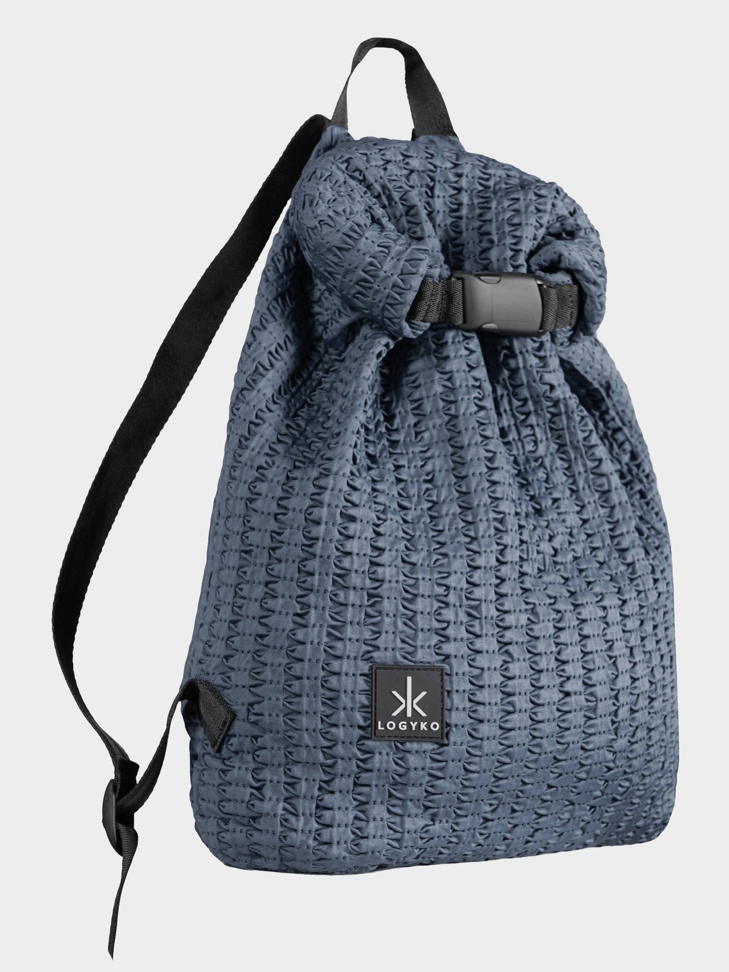 Zaino Helium di LOGYKO color grigio scuro visto di lato