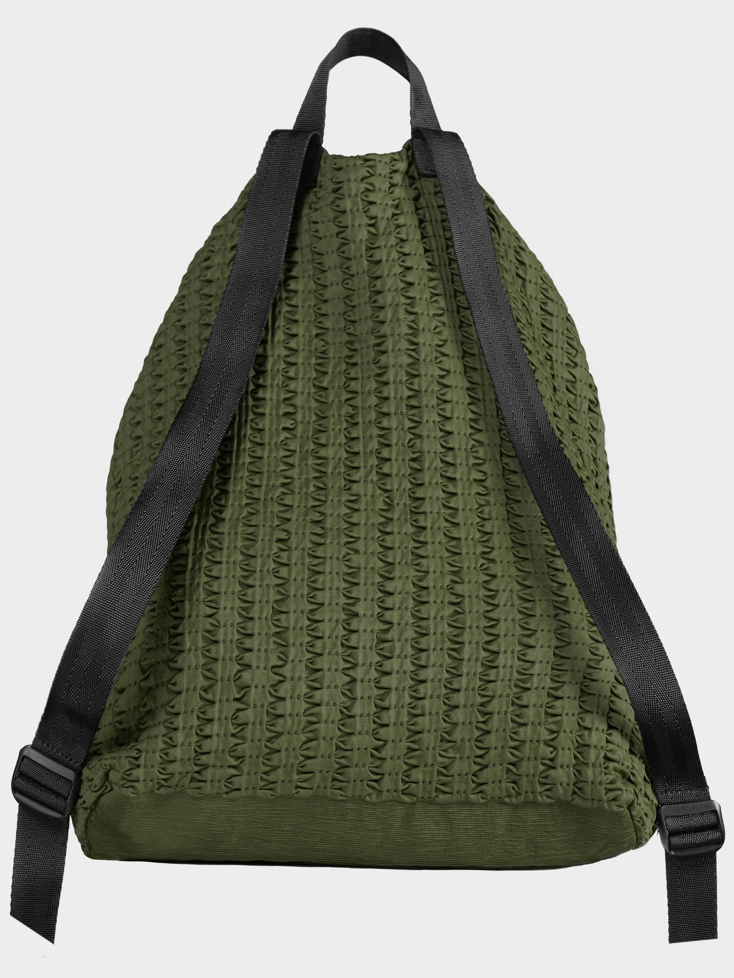 Zaino Helium di LOGYKO color verde militare visto sul retro